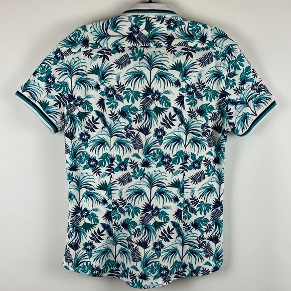 (ZARA) MUSCE FIT POLO COMFORTABLE SHIRT LARGE - Picture 2 of 8